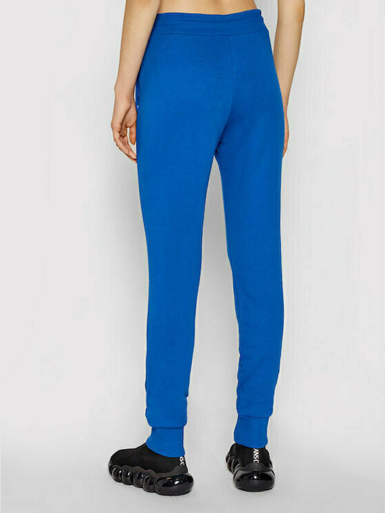 Versace Hohe Taille Damen-Sweatpants Jogger Blau