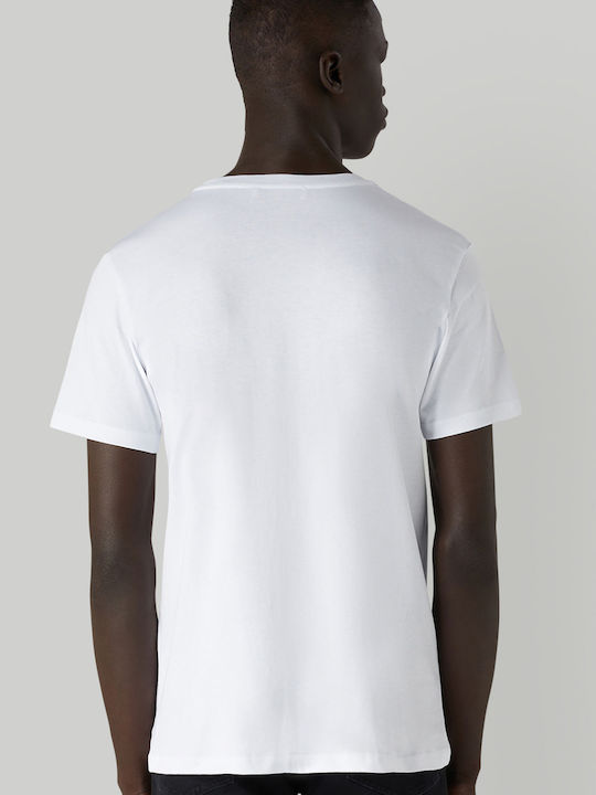 Trussardi Ανδρικό T-shirt Λευκό Με Λογότυπο