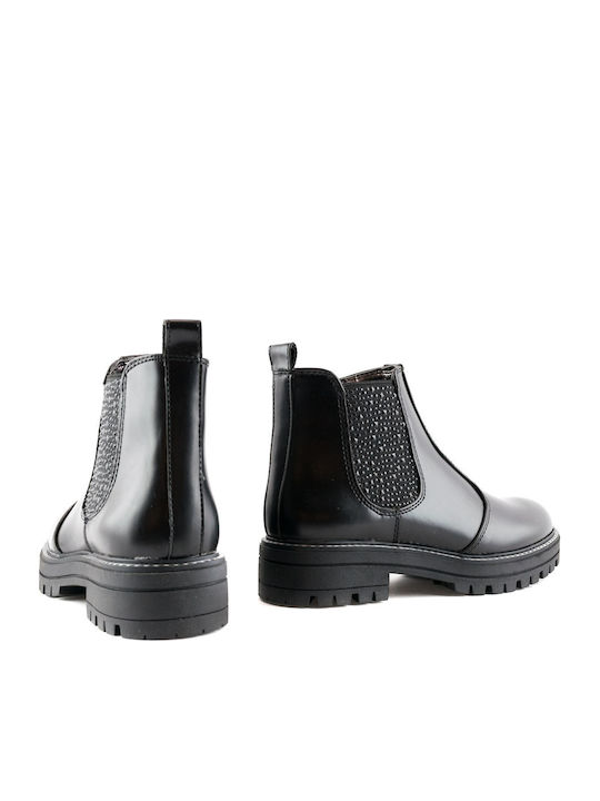 Kids Boots with Zipper Black