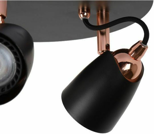 Lucide Lightning Ride Deckenleuchte 25cm Weiß mit Fassung GU10