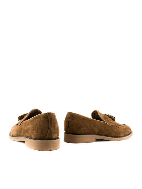 68 Men's Suede Loafers Tabac Brown