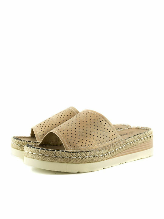 Platforme dama în Tip Slip On Bej