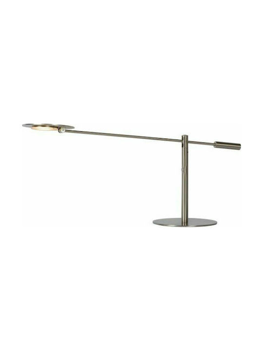 Lucide Lightning LED Φωτιστικό Γραφείου με Σπαστό Βραχίονα σε Ασημί Χρώμα