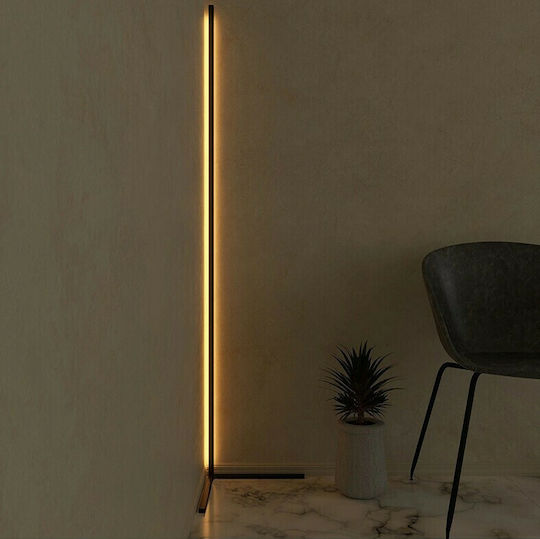 LED Floor Lamp H156.2cm. with RGB Light Black