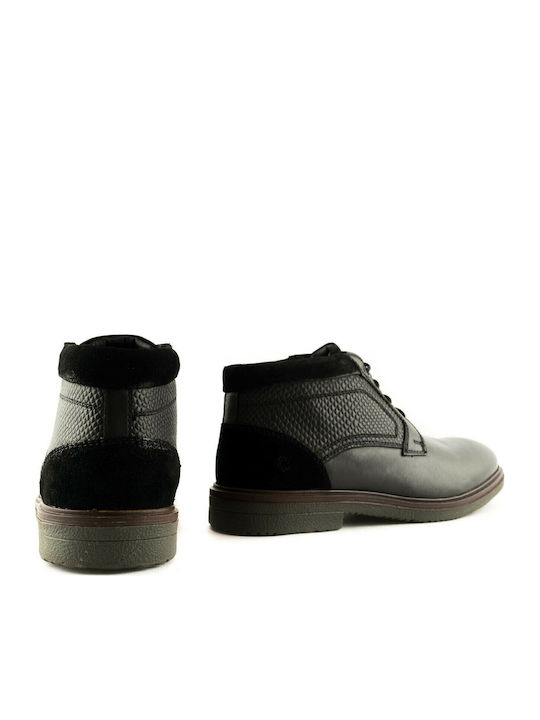 67041 Кожени Мъжки Ботуши Chukka Черни
