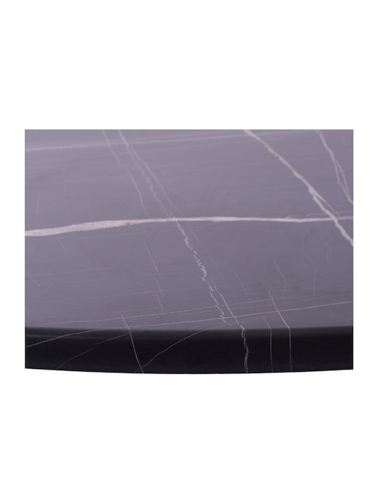 Freebox Round Table Surface Werzalit in Black Colour 70x70x2.5cm