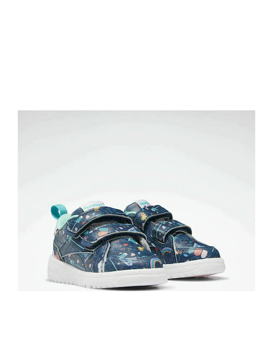 Reebok Παιδικά Sneakers Peppa Pig Weebok Clasp με Σκρατς Vector Navy / Pixel Mint / Cloud White