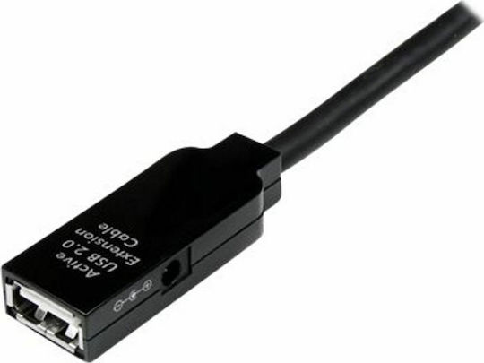 StarTech USB 2.0 Kabel USB-A-Stecker - USB-A-Buchse Schwarz 10m USB2AAEXT10M
