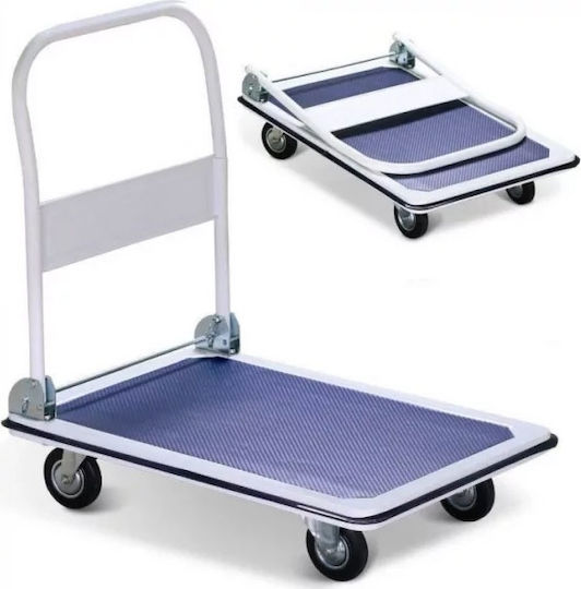 Timeless Tools Foldable Transport Trolley 73.5x46.5cm Foldable for Loads up to 150kg in Blue