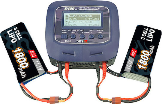 Skyrc D100 V2 AC/DC 200W (with voice) Charger for RC Vehicle 1pcs