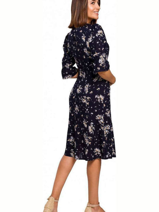 Stylove S223 Midi Dress Navy Blue 145758