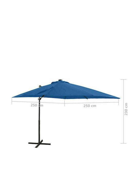 Hanging Circular Aluminum Blue Parasol Φ2.5m