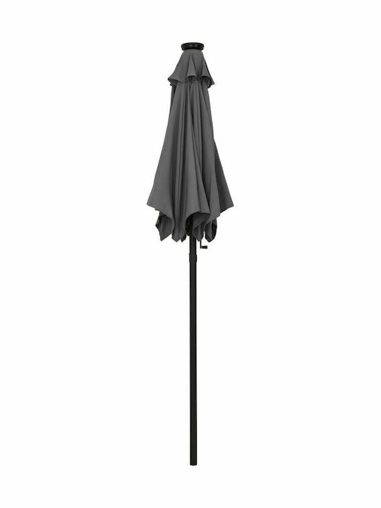 Umbrelă Rotundă Din Aluminiu Antracit Φ2xÎ2,11m