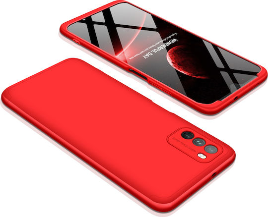 GKK 360 Full Cover Plastic Red (Poco M3 / Redmi 9T)