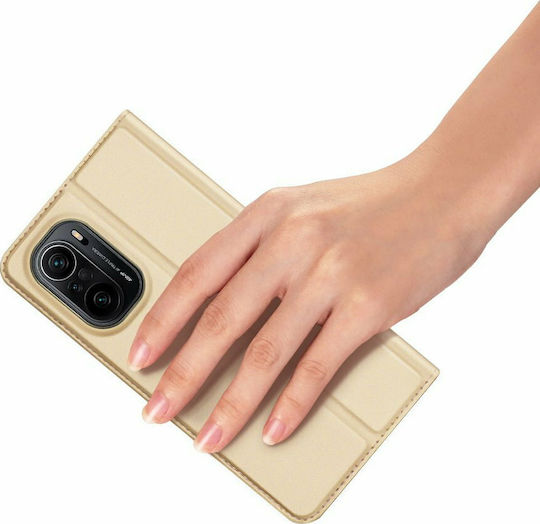 Dux Ducis Skin Pro Book Synthetic Leather Gold (Poco F3 / Mi 11i)