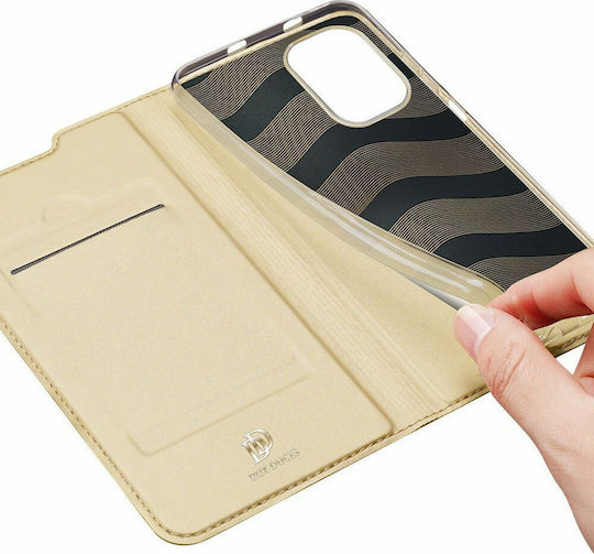 Dux Ducis Skin Pro Book Synthetic Leather Gold (Poco F3 / Mi 11i)