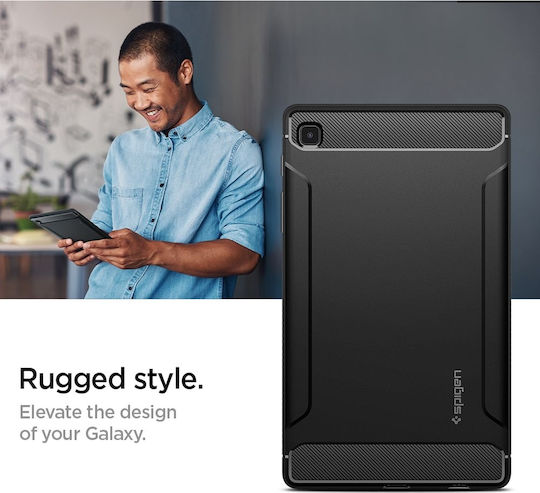 Spigen Robuste Armor Umschlag Rückseite Dauerhafte Schwarze Galaxy Tab A7 Lite