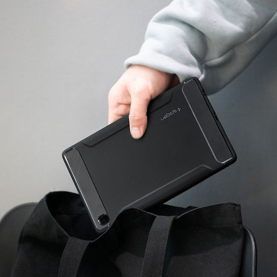 Spigen Robuste Armor Umschlag Rückseite Dauerhafte Schwarze Galaxy Tab A7 Lite