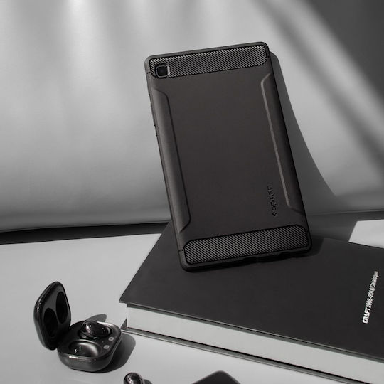 Spigen Robuste Armor Umschlag Rückseite Dauerhafte Schwarze Galaxy Tab A7 Lite