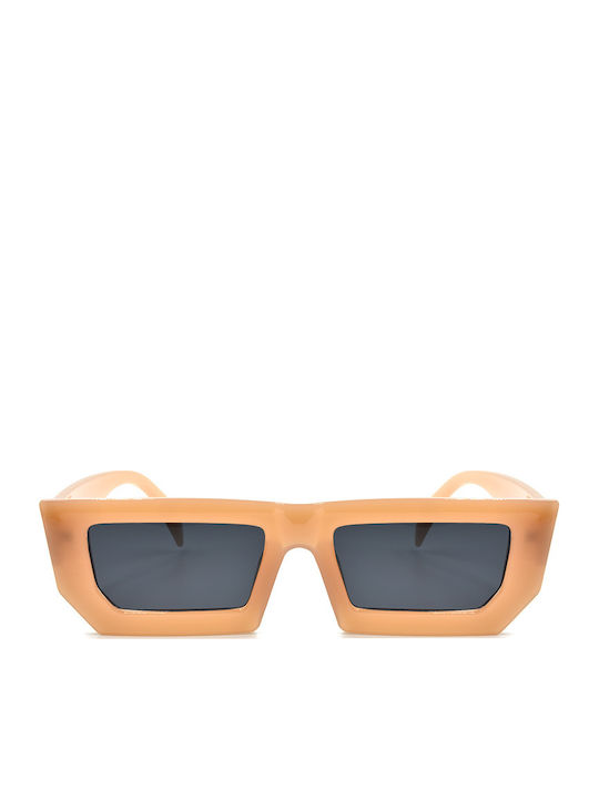 Awear Vania Women's Sunglasses with Orange Plastic Frame and Gray Lens