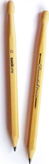 Suck Uk Drums Set von 2 Bleistiften H Beige