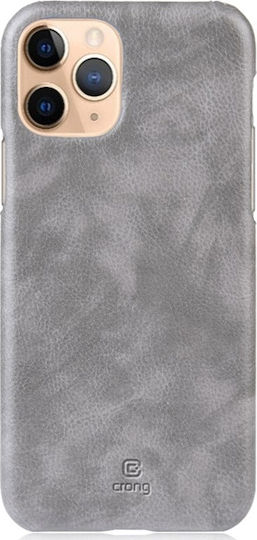 Crong Essential Back Cover Piele artificială / Plastic Gri (iPhone 11 Pro Max)