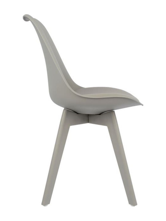 Vegas Kitchen Polypropylene Chair Grey / Grey 47x56.6x82cm 4pcs