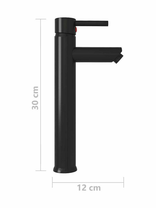 vidaXL Mixing Tall Sink Faucet Black