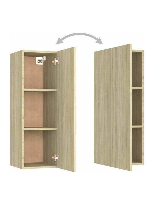 Hanging Living Room Cabinet Made of Particle Board Sonoma Oak 30.5x30x90cm