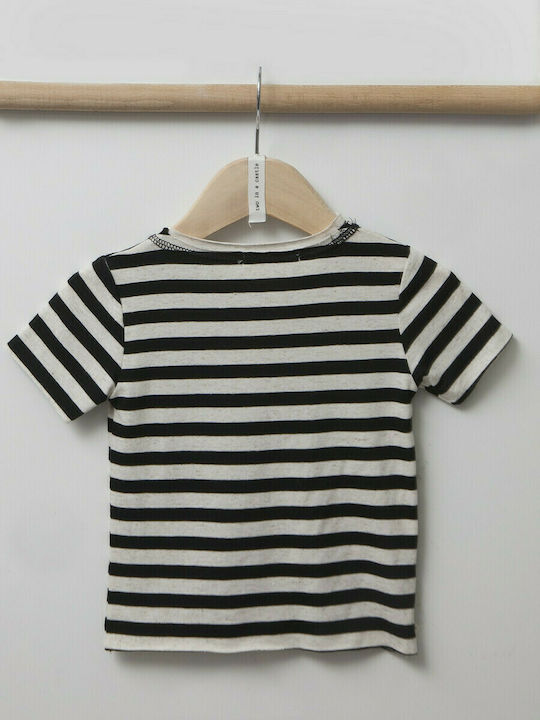 Baby T-shirt for boys Charcoal Two in a castle Black