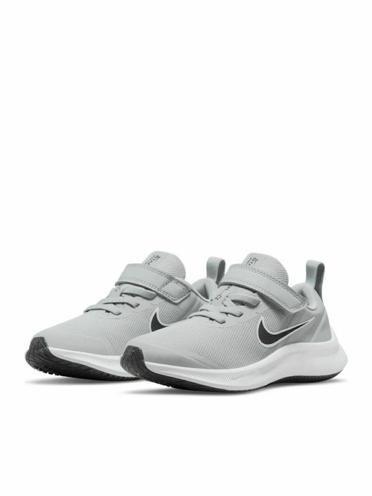 Star Runner Star Runner 3 Kids Sports Shoes Running with Hoop & Loop Closure Light Grey / Black