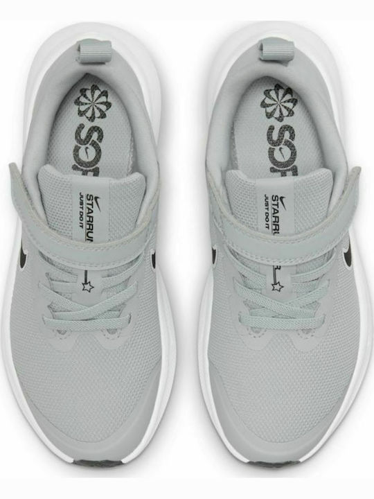 Star Runner Star Runner 3 Kids Sports Shoes Running with Hoop & Loop Closure Light Grey / Black