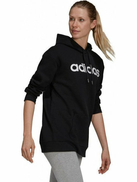 adidas Essentials Oversized Sweatshirt Black with Hood
