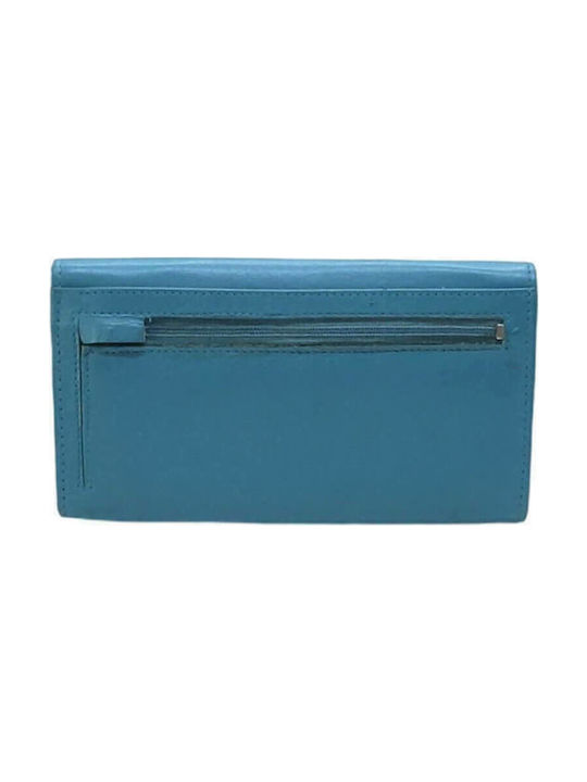 Women's Wallet made of Genuine Leather of Excellent Quality in Blue