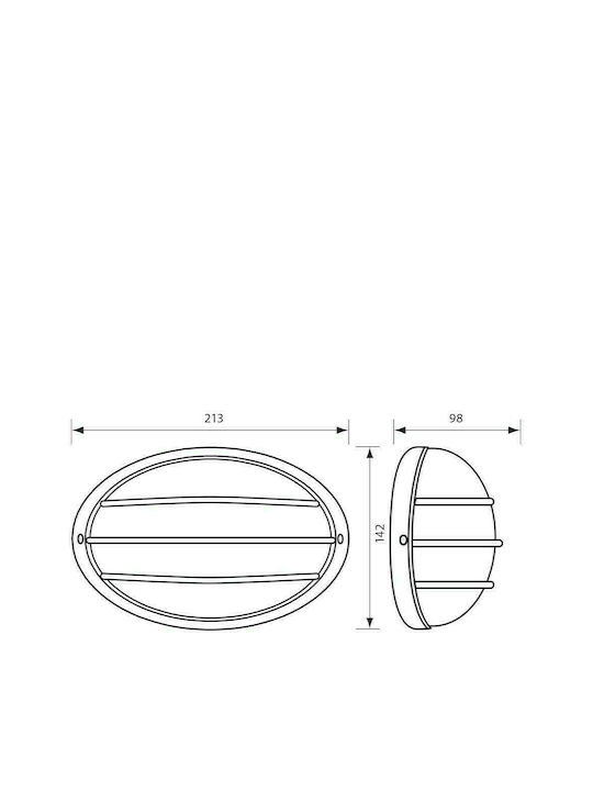 Vivalux Petra Ceiling Lamp 21.3x14.2x9.8cm Vivalux Petra Ceiling Lamp 21.3x14.2x9.8cm
