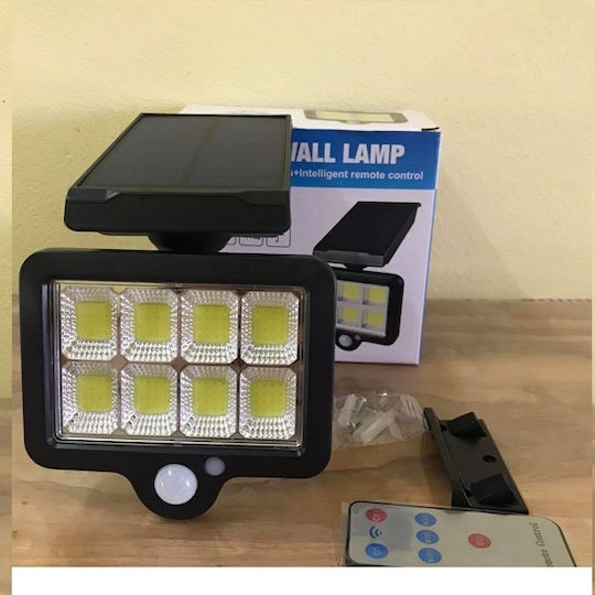 Factory Στεγανός Ηλιακός Προβολέας LED με Αισθητήρα Κίνησης, Φωτοκύτταρο και Τηλεχειριστήριο IP65
