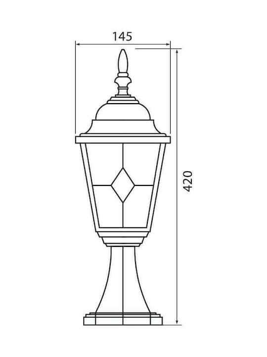 Vivalux Murano SS007/AB Lampion