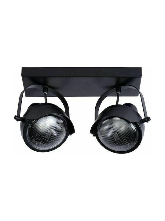 Lucide Lightning Cicleta Double Spot GU10 Black