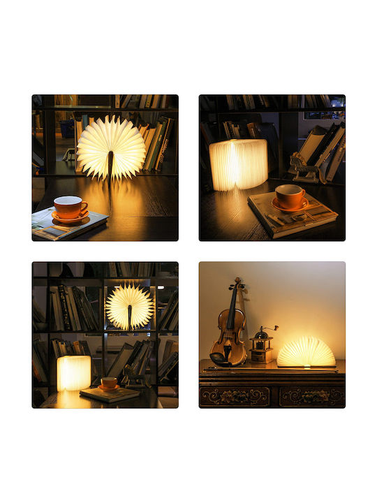 GloboStar Διακοσμητικό Φωτιστικό LED Θερμό Λευκό 3000K Βιβλίο 21.5x16.5εκ.