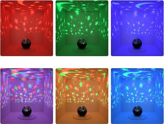 GloboStar Διακοσμητικό Φωτιστικό Night Sky Stars LED RGB Party Light 11x11x11.5εκ.