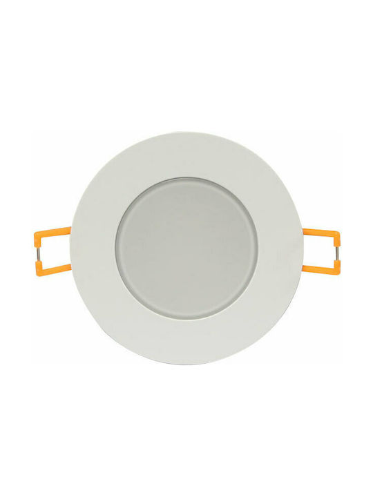 Aca Waterproof Outdoor Ceiling Spot with Integrated LED 5W in White Color VERA540RWN