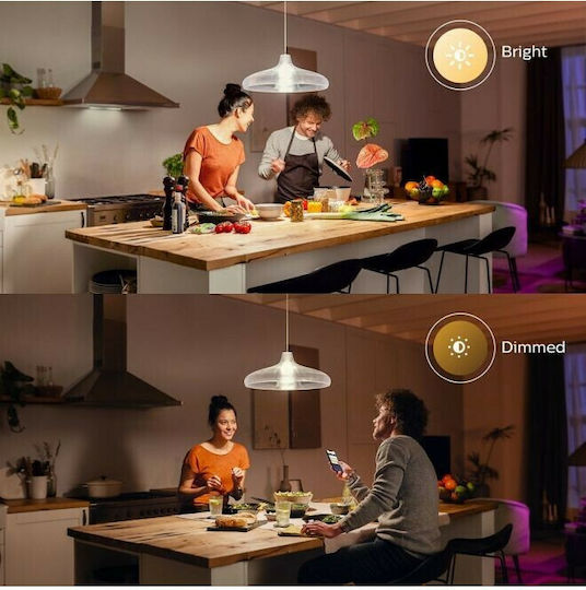 Philips Smart Λάμπα LED 15.5W για Ντουί E27 και Σχήμα A67 Θερμό Λευκό 1395lm Dimmable