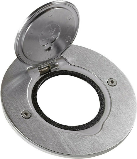 Legrand Schalterdose Rund für Bodensteckdose in Silber Farbe 089701
