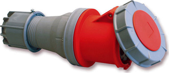 PCElectric Priză industrială feminină Priză industrială femeie 4P 125A 63V IP67 244-6