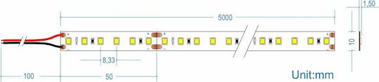 Cubalux Bandă LED 24V Alb Natural Lumină 5m Tip COB
