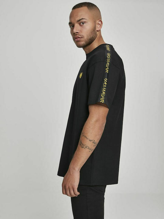 Sidetape WU038 T-shirt Μαύρο