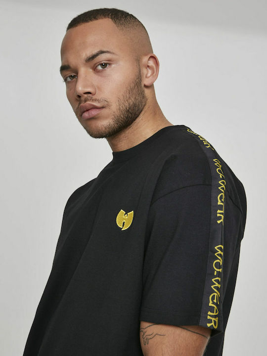 Sidetape WU038 T-shirt Μαύρο