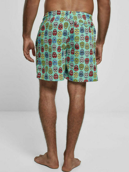 Urban Classics Men's Swimwear Shorts Calavera with Patterns