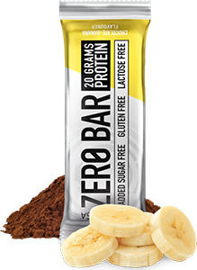 Biotech USA Zero Bar with Native Whey Isolate Proteinriegel mit 40% Protein & Geschmack Schokoladenbanane 50gr