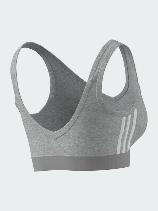 Essentials 3 Stripes Frauen Sport-BHs Sport-BH Gray
